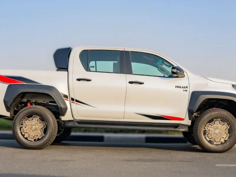 2025 Toyota Hilux GR-Sport 4.0 L V6 Naturally Aspirated Petrol Engine White Black Pickup Truck