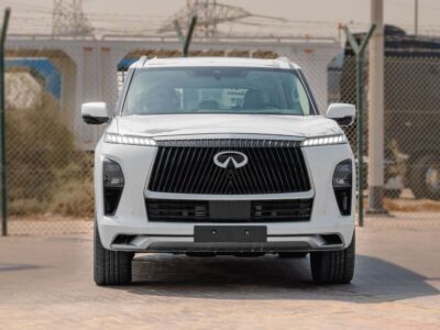 2026 Infiniti QX80 Sensory 3.5L Twin-Turbocharged V6 Petrol Engine White Tan SUV GCC