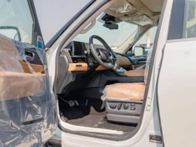 2026 Infiniti QX80 Sensory 3.5L Twin-Turbocharged V6 Petrol Engine White Tan SUV GCC