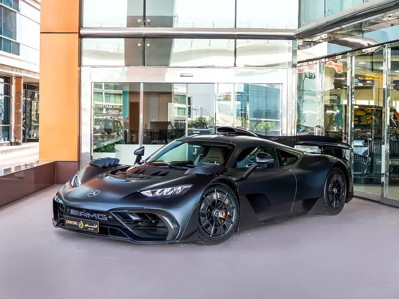 2024 Mercedes-Benz AMG ONE 1.6-liter turbocharged V6 Hybrid Engine Black Sports Car