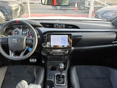 2025 Toyota Hilux GR-Sport 4.0 L V6 Naturally Aspirated Petrol Engine White Black Pickup Truck