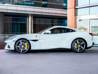 2022 Ferrari Portofino M 3.9 Litres V8 Twin Turbo Engine White Black Sports Car
