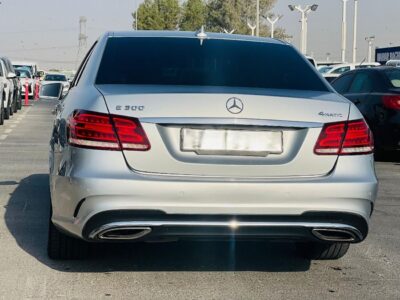 2016 Mercedes-Benz E300 2.0 litre 4-cylinder Turbocharged Petrol Engine Silver Black Sedan