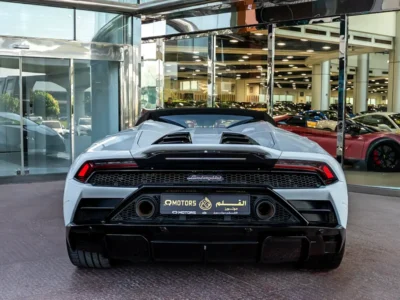 2021 Lamborghini Huracán EVO Spyder 5.2-liter V10 Petrol Engine White Red Convertible