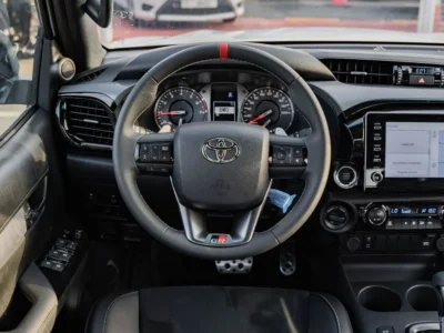 2025 Toyota Hilux GR-Sport 4.0 L V6 Naturally Aspirated Petrol Engine White Black Pickup Truck