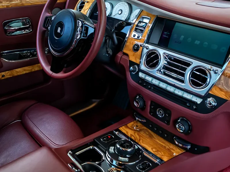 2015 Rolls-Royce Ghost Standard 6.6 Liters V12 Petrol Engine White Red Luxury Sedan