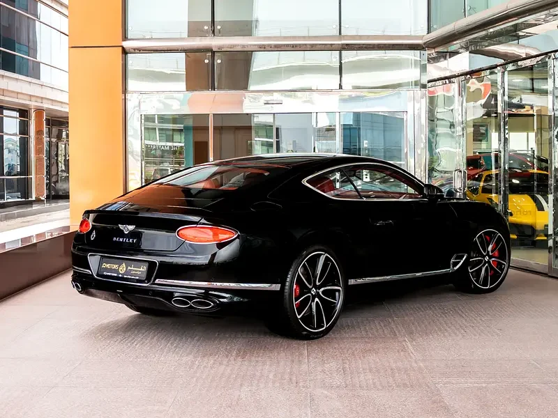 2021 Bentley Continental GT 4.0 Liters V8 Twin-turbocharged Engine Black Red Coupe