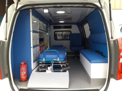 2026 Hyundai H1 Starex Ambulance 2.5L 4-Cylinder Petrol Engine White Orange Van GCC