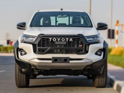 2025 Toyota Hilux GR-Sport 4.0 L V6 Naturally Aspirated Petrol Engine White Black Pickup Truck