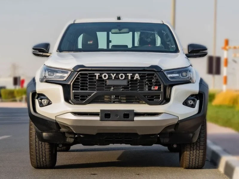 2025 Toyota Hilux GR-Sport 4.0 L V6 Naturally Aspirated Petrol Engine White Black Pickup Truck