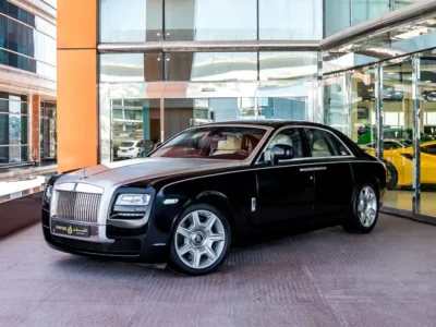2010 Rolls-Royce Ghost Standard 6.6 Liters V12 Petrol Engine Black White Sedan GCC