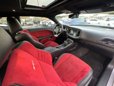 2016 Dodge Challenger SRT 6.4 Litres HEMI V8 Petrol Engine Silver Red Coupe GCC