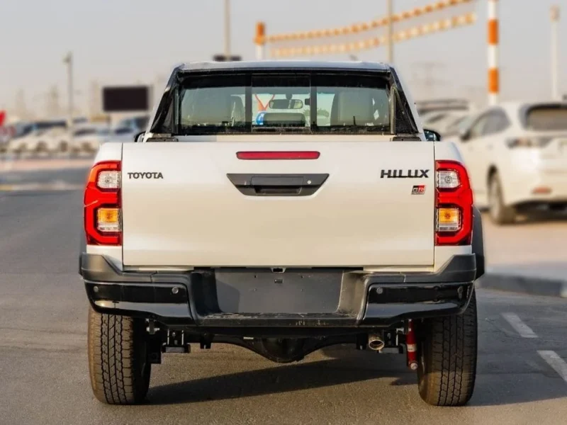 2025 Toyota Hilux GR-Sport 4.0 L V6 Naturally Aspirated Petrol Engine White Black Pickup Truck