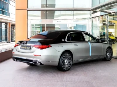 2022 Mercedes-Maybach S-Class S680 6.0 Litres 12 Cylinder Petrol Engine Silver Tan Sedan