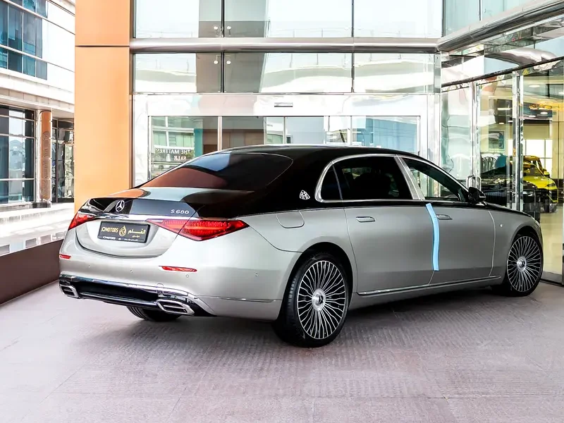 2022 Mercedes-Maybach S-Class S680 6.0 Litres 12 Cylinder Petrol Engine Silver Tan Sedan