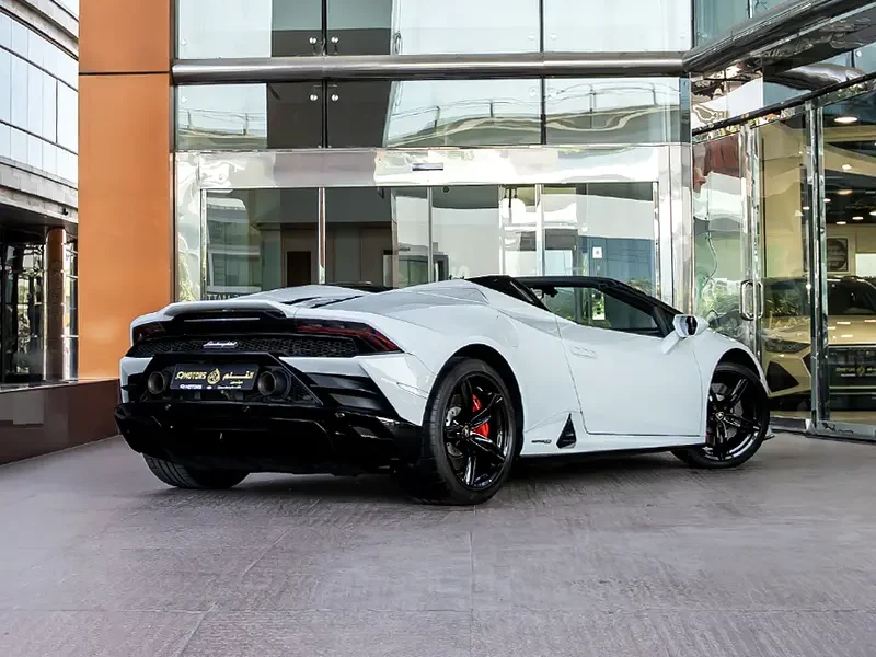 2021 Lamborghini Huracán EVO Spyder 5.2-liter V10 Petrol Engine White Red Convertible