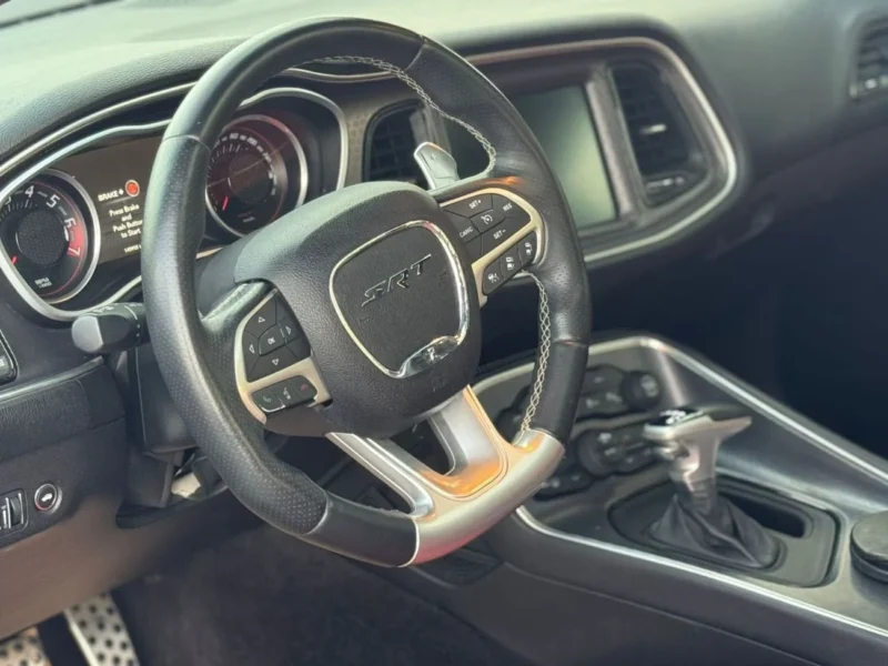 2016 Dodge Challenger SRT 6.4 Litres HEMI V8 Petrol Engine Silver Red Coupe GCC