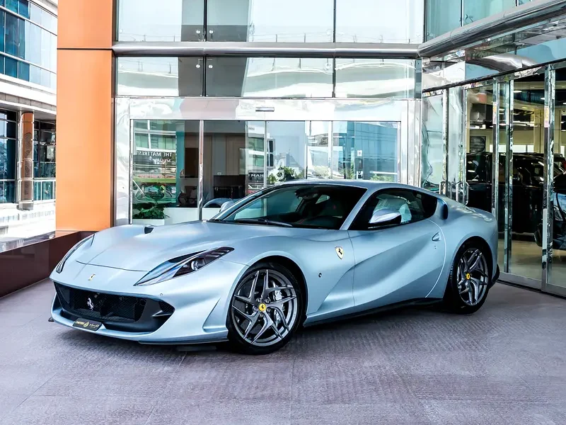 2018 Ferrari 812 Superfast 6.5 liters V12 Petrol Engine Blue Black High-Performance Coupe