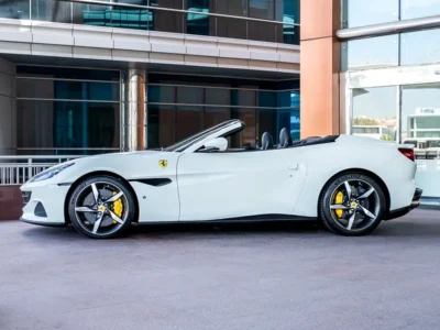 2022 Ferrari Portofino M 3.9 Litres V8 Twin Turbo Engine White Black Sports Car