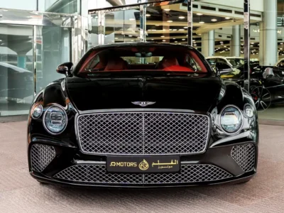 2021 Bentley Continental GT 4.0 Liters V8 Twin-turbocharged Engine Black Red Coupe