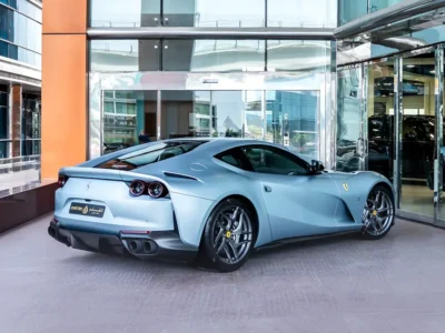 2018 Ferrari 812 Superfast 6.5 liters V12 Petrol Engine Blue Black High-Performance Coupe
