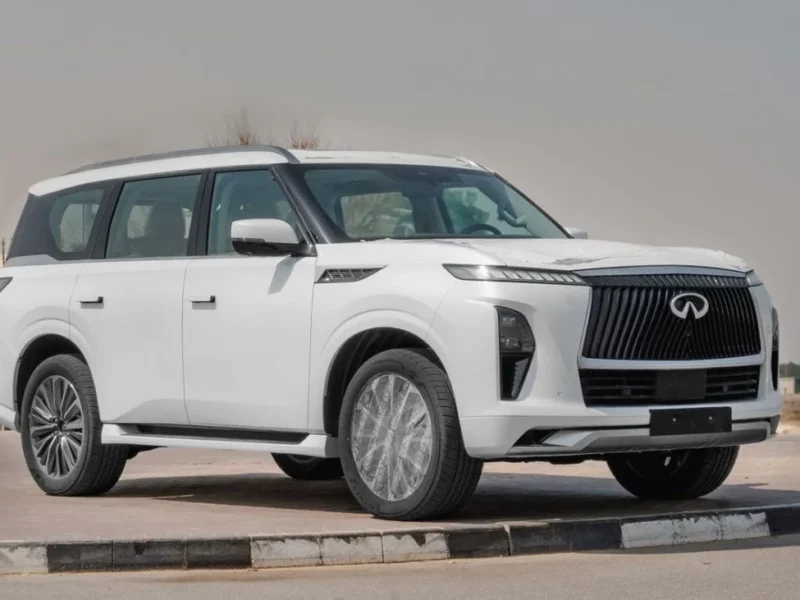 2026 Infiniti QX80 Sensory 3.5L Twin-Turbocharged V6 Petrol Engine White Tan SUV GCC