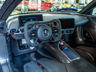 2024 Mercedes-Benz AMG ONE 1.6-liter turbocharged V6 Hybrid Engine Black Sports Car