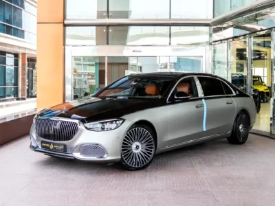 2022 Mercedes-Maybach S-Class S680 6.0 Litres 12 Cylinder Petrol Engine Silver Tan Sedan