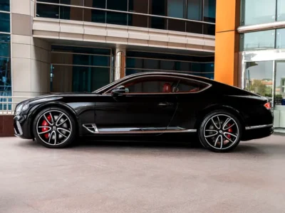 2021 Bentley Continental GT 4.0 Liters V8 Twin-turbocharged Engine Black Red Coupe