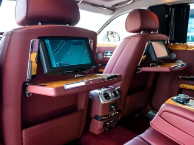 2015 Rolls-Royce Ghost Standard 6.6 Liters V12 Petrol Engine White Red Luxury Sedan