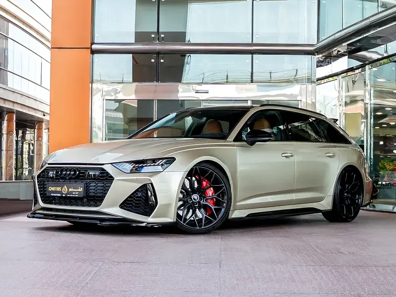 2021 Audi S6/RS6 4.0 TFSI quattro 4.0 Liters V8 Petrol Engine Gold Tan Wagon