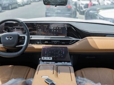 2026 Infiniti QX80 Sensory 3.5L Twin-Turbocharged V6 Petrol Engine White Tan SUV GCC