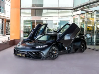 2024 Mercedes-Benz AMG ONE 1.6-liter turbocharged V6 Hybrid Engine Black Sports Car