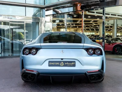 2018 Ferrari 812 Superfast 6.5 liters V12 Petrol Engine Blue Black High-Performance Coupe