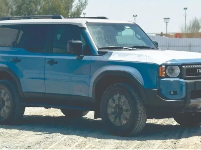 2024 Toyota Prado 2.4 Liters 4 Cylinders Turbocharged Petrol Engine Blue Grey SUV