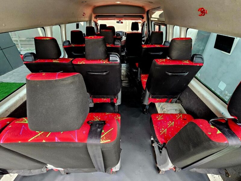 2022 Toyota Hiace GL 3.5 Litres V6 Petrol Engine White Red Passenger Van GCC Specs