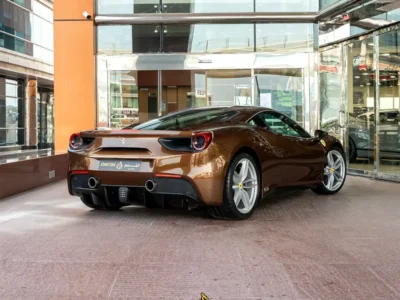 2018 Ferrari 488 GTB 3.9-liter Twin-Turbocharged V8 TAILOR MADE 1 OF 1 Bronze Beige Coupe