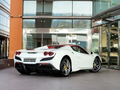 2021 Ferrari F8 Spider 3.9-liter twin-turbocharged V8 Petrol Engine White Red Sports Car