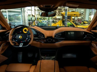 2025 Ferrari Purosangue Standard 6.5L F140 IA V12 Naturally Aspirated Red Beige SUV