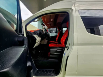 2022 Toyota Hiace GL 3.5 Litres V6 Petrol Engine White Red Passenger Van GCC Specs
