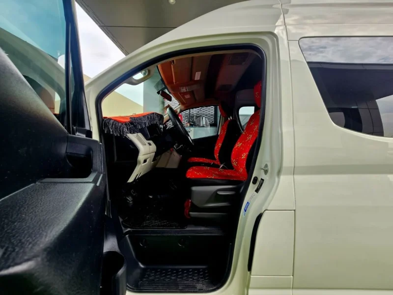 2022 Toyota Hiace GL 3.5 Litres V6 Petrol Engine White Red Passenger Van GCC Specs