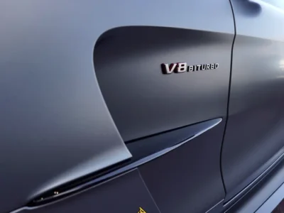 2021 Mercedes-Benz AMG GT Black Series 4.0-liter V8 Biturbo Engine Matte Grey Black Sports Car