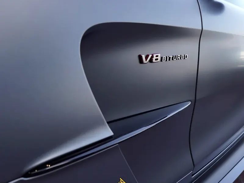 2021 Mercedes-Benz AMG GT Black Series 4.0-liter V8 Biturbo Engine Matte Grey Black Sports Car