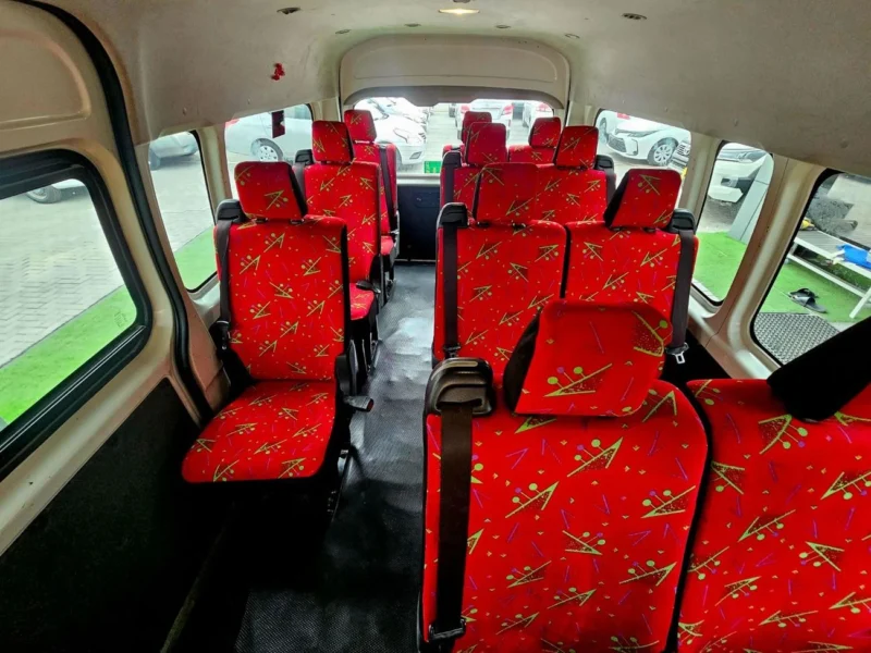 2022 Toyota Hiace GL 3.5 Litres V6 Petrol Engine White Red Passenger Van GCC Specs