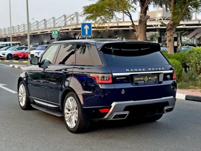 2020 Land Rover Range Rover Sport HSE 3.0L V6 Supercharged Petrol Engine Blue Beige SUV