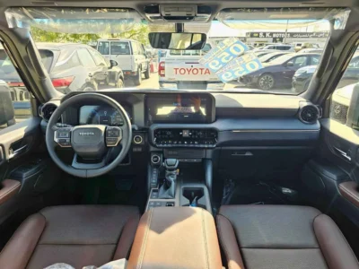 2025 Toyota Prado Adventure 2.4-liter Turbocharged 4 Cylinder Engine Black Brown SUV GCC