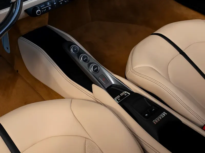 2021 Ferrari F8 Spider 3.9-liter twin-turbocharged V8 Petrol Engine White Beige Sports Car