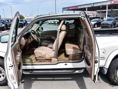 2002 Toyota Tundra Base 3.4-liter V6 Petrol Engine White Beige Regular Cab Pickup