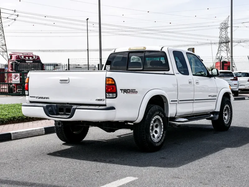 2002 Toyota Tundra Base 3.4-liter V6 Petrol Engine White Beige Regular Cab Pickup