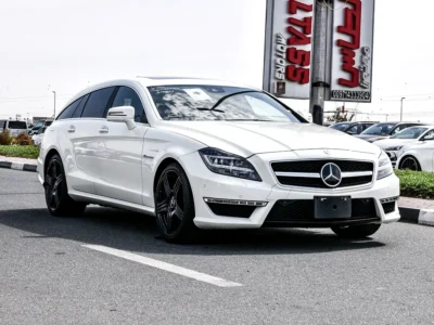 2013 Mercedes-Benz CLS 63 AMG 5.5 Litres Biturbo V8 Engine White Black Wagon